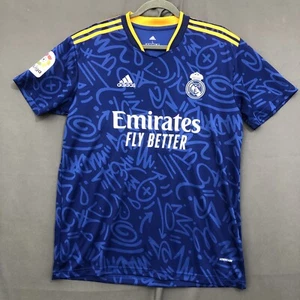 Real Madrid Soccer Jersey Adidas Mens Large Blue #8 Kroos Emirates 2019-20 - Picture 1 of 13