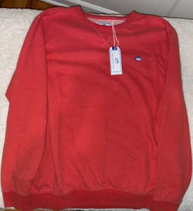 NWT Southern Tide Upper Deck Mens Red Crew Neck Sweatshirt size Large - Picture 1 of 4