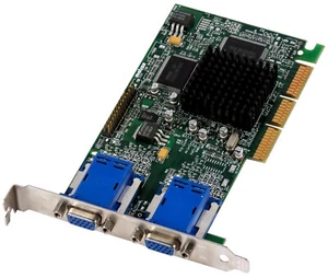 Graphic Card Matrox Millennium G450 32MB DDR Sgram G45FMDHA32DB 971-0302 AGP - Picture 1 of 2