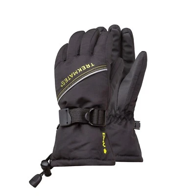 Trekmates Mogul Junior Dry Outdoor and Snow Sport Glove - Black — 第 1/2 张图片