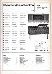 Service Manual-Anleitung Saba Konstanz 18 Stereo - Picture 1 of 1
