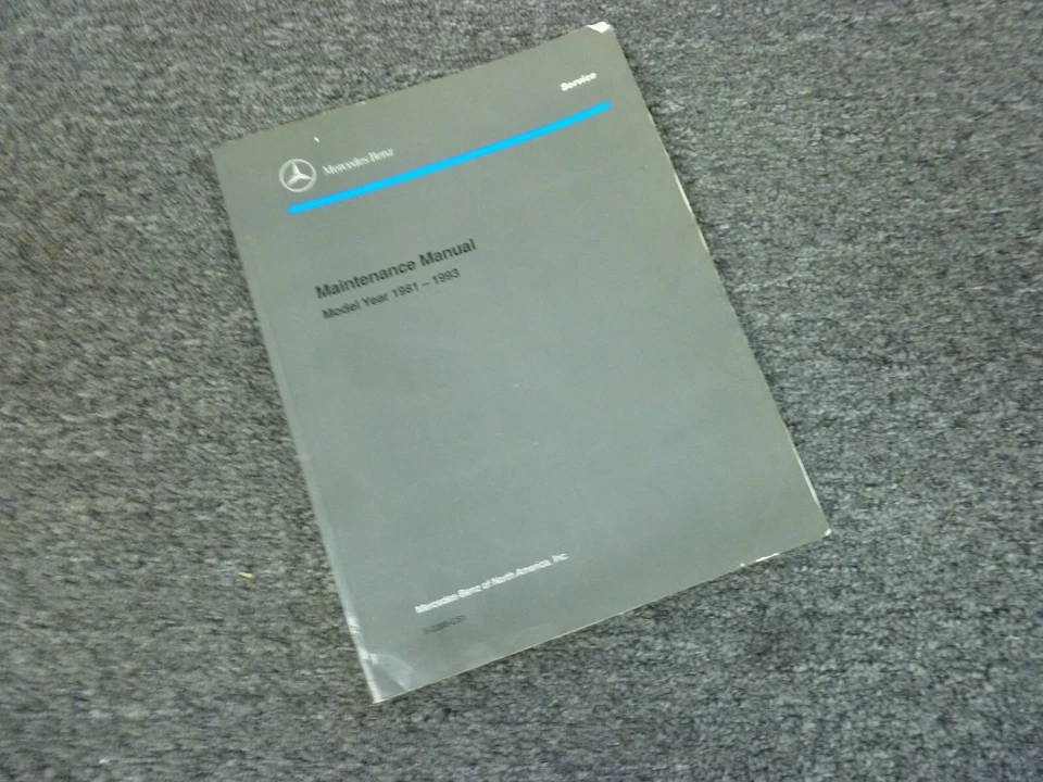 Mercedes Benz 420SEL 1991 560SEC 560SEL manual de mantenimiento de servicio de fábrica Foto 1 de 1