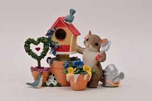 Charming Tails YOU MAKE OUR HOME BEAUTIFUL 89/324 Mouse Birdhouse Flowers - Picture 1 of 5
