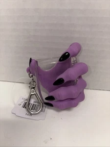 Bath & Body Works Halloween Purple Witch Hand PocketBac Sanitizer Holder New - Picture 1 of 3