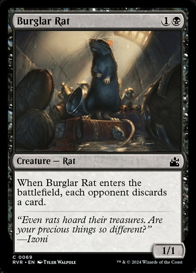 x1 Burglar Rat - Ravnica Remastered - NM - MTG - Image 1 of 1