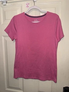Croft & Barrow Damen Kurzarm T-Shirt Rundhals Rosa Gr. S (HOME33) - Bild 1 von 2