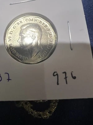 Moneda de 3 peniques Gran Bretaña 1937 níquel-latón #artículo 976 Foto 1 de 2