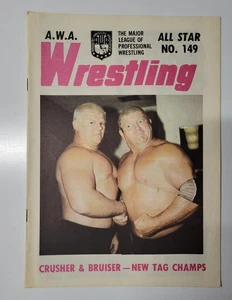 Wrestling Magazine AWA All Star #149 Crusher Bruiser 1970's Giant Hulk Hogan - Picture 1 of 3
