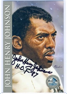 John Henry Johnson 1998 HOF Hall Fame Signature Platinum /2500 Autograph Auto - Picture 1 of 1