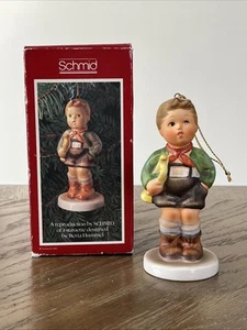 Schmid 1983 Trumpet Boy Christmas Ornament First Edition Berta Hummel - Picture 1 of 9