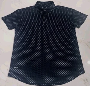 BYLT Premium Basics Poloshirt Herren XL marineblau Drop Cut Lux Punkte Golf gebraucht, in einwandfreiem Zustand - Bild 1 von 9