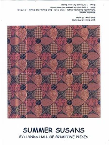Sommer Susans Quiltmuster von Lynda Hall of Primitive Pieces - Bild 1 von 2