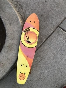 Skateboard vintage fibre de verre sport fun palmiers graphique années 70 - Photo 1/15