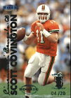 1999 Fleer Tradition Trophy Collection Football Card #264 Scott Covington /20