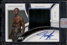 Israel Adesanya Auto /49 On Card Autograph 