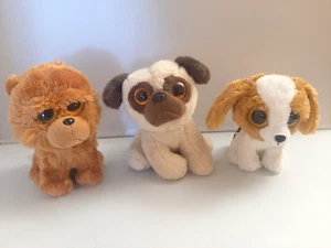 TY Beanie Boos Plush Puppy Dogs Rufus Pug Barley Chow Chow Cookie - Picture 1 of 9