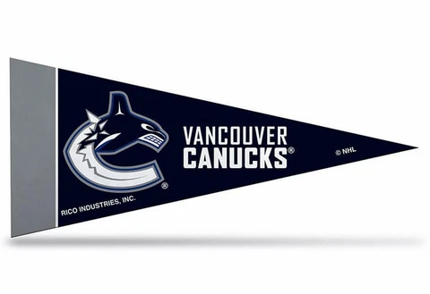 Vancouver Canucks NHL Felt Pennant 4" x 9" Mini Banner Flag Souvenir NEW Cover
