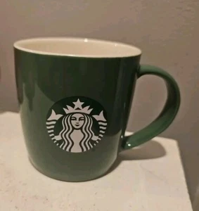 Starbucks 2021 Siren Logo 11 oz Ceramic Coffee Green Mug - Picture 1 of 5
