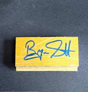 Byron Scott Signed Used Forum Floor Board Lakers 1 5/8 x 3 PSA E11542 - Picture 1 of 2