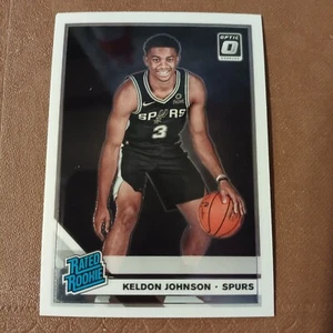 2019-20 Keldon Johnson Donruss Optic NBA tarjeta de novato radiocontrol #186 San Antonio Spurs - Imagen 1 de 2