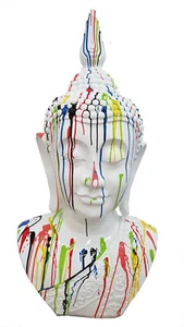 BUDDHA XXL, HOLI BUDDHA, KOPF, DESIG, BÜSTE,STATUE DEKOFIGUR, DEKO, Feng Shui - Bild 1 von 1