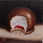 Little jam Teacake Original still life Oil Painting by Jane Palmer Art
