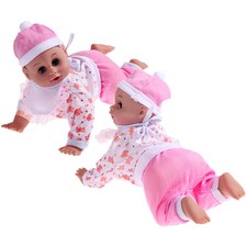 Lovely Lifelike Doll Toy Windup Crawling Speaking Doll Kids Baby Xmas Cute Gift*