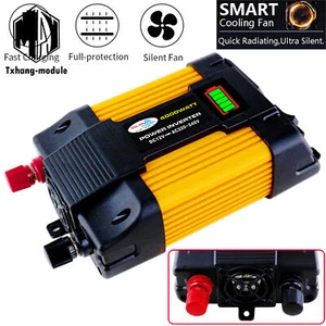 6000W Peaks Power 12V DC TO 110 220V AC Car Power Solar Converter USA - Bild 1 von 12