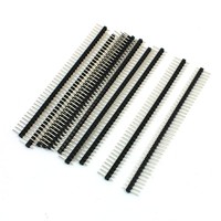 2X(1x40 Pins Male 2.54 mm Pitch Single Row Pin Header Strip 10 Pcs ET
