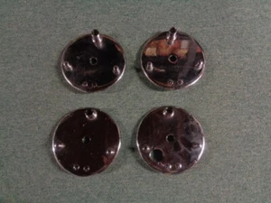 Set Chrome Brake Backing Plate Front / Rear Vincent Rapide Black Shadow - Picture 1 of 4