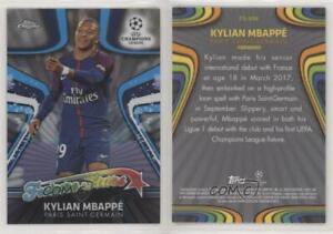 2017-18 Topps Chrome UCL Future Stars Kylian Mbappe #FS-KM Rookie RC