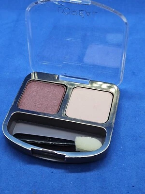 L'Oreal SOFT EFFECTS Eye Colour Shadow Duo PLUM BRULEE ∙ ROSE POURE Perle/Matte - Image 1 of 4