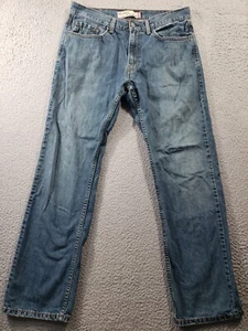 Pantalones de mezclilla Levi's 559 para hombre 34x32 relajados pierna recta azul algodón informales - Imagen 1 de 18