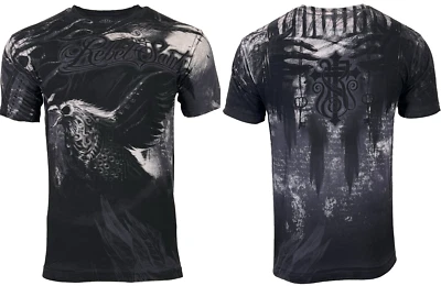 Camiseta para hombre Rebel Saint By Affliction PORTADOR motociclista calavera tatuaje motociclista S-5XL Foto 1 de 4