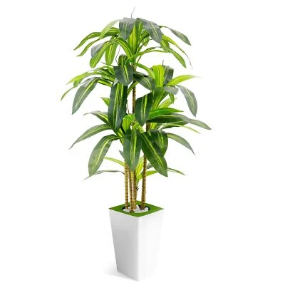 Árbol Dracaena Artificial 5FT - Árboles de Piso de Seda Falsos con Maceta Grande Movible Imitación Foto 1 de 4