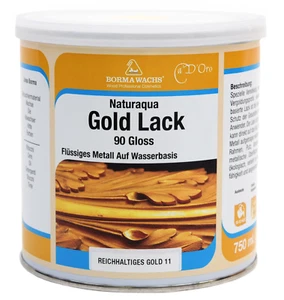 Goldlack auf Alkydharzbasis Acryllack Gold Flüssiggold Lack Effektfarbe 125ml - Bild 1 von 20