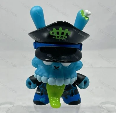 Figura Dunny Vinilo Blue Zombie Biker 3” | Serie 2011 | MAD x Kidrobot Foto 1 de 4