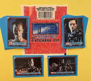 1991 Topps Terminator 2: Judgment Day Movie Complete 44 Base Sticker Card Set - Picture 1 of 2
