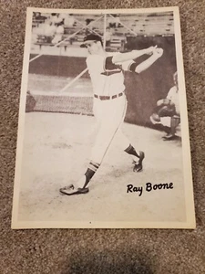 1949 Ray Boone Cleveland Indians action photo auto signed 7x9 7x - Picture 1 of 1