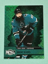 Brent Burns 2020 Skybox Metal Universe Precious Metal Gems Green #/10 Upper Deck