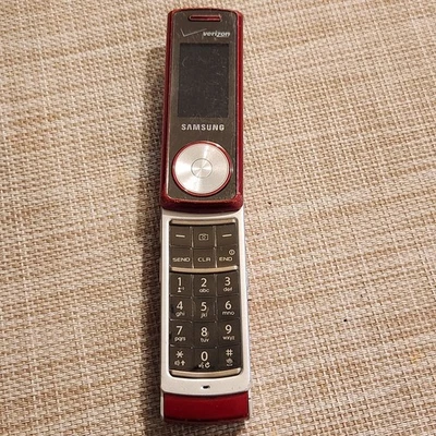 **SIN PROBAR** Samsung Juke SCH-U470 - Rojo y Plateado Verizon Raro MP3 Teléfono Giratorio  Foto 1 de 4