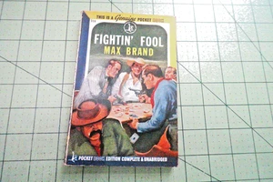 FIGHTN' FOOL BY MAX BRAND 1945 VINTAGE POCKET BKS PULP ERA WESTERN - Picture 1 of 3