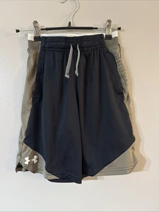 Under Armour Boys Youth HeatGear Shorts Size M Medium Black  - Picture 1 of 3