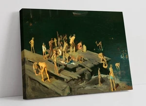FORTY-TWO KIDS, GEORGE BELLOWS- DEEP FRAMED CANVAS WALL ART PRINT - Picture 1 of 2