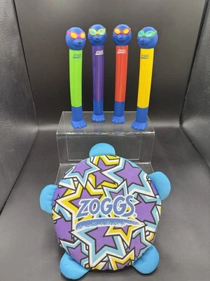 Zoggs Diving Sinking Dive Sticks & Water Frisbee Swimming Pool Aid Play Toys - Image 1 of 4