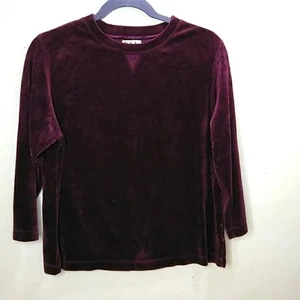 New York Laundry lila Velours Top - 1X - gebraucht, in einwandfreiem Zustand - Bild 1 von 6