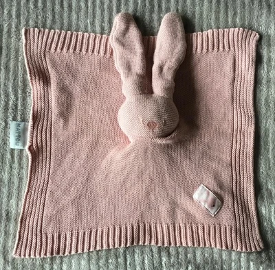 Doudou Lapin rose mailles tricot Lapidou Nattou - Photo 1/2