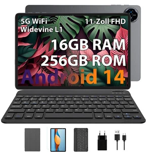 Tablet Android 14 2025 11 pulgadas 16GB+256GB 8000mAh 8+13MP 5GWiFi Widevine L1 nueva - Imagen 1 de 16