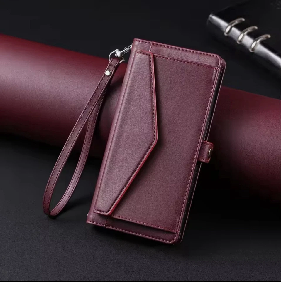 Multifunctional Wallet Case for iPhone 16 Pro Max with Strap - Image 1 of 4