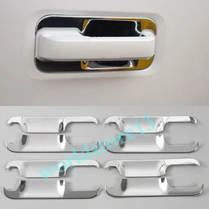 Apto para Ford F-150 2015-2020 cromo puerta lateral tazón cubierta taza moldura Docor - Imagen 1 de 11